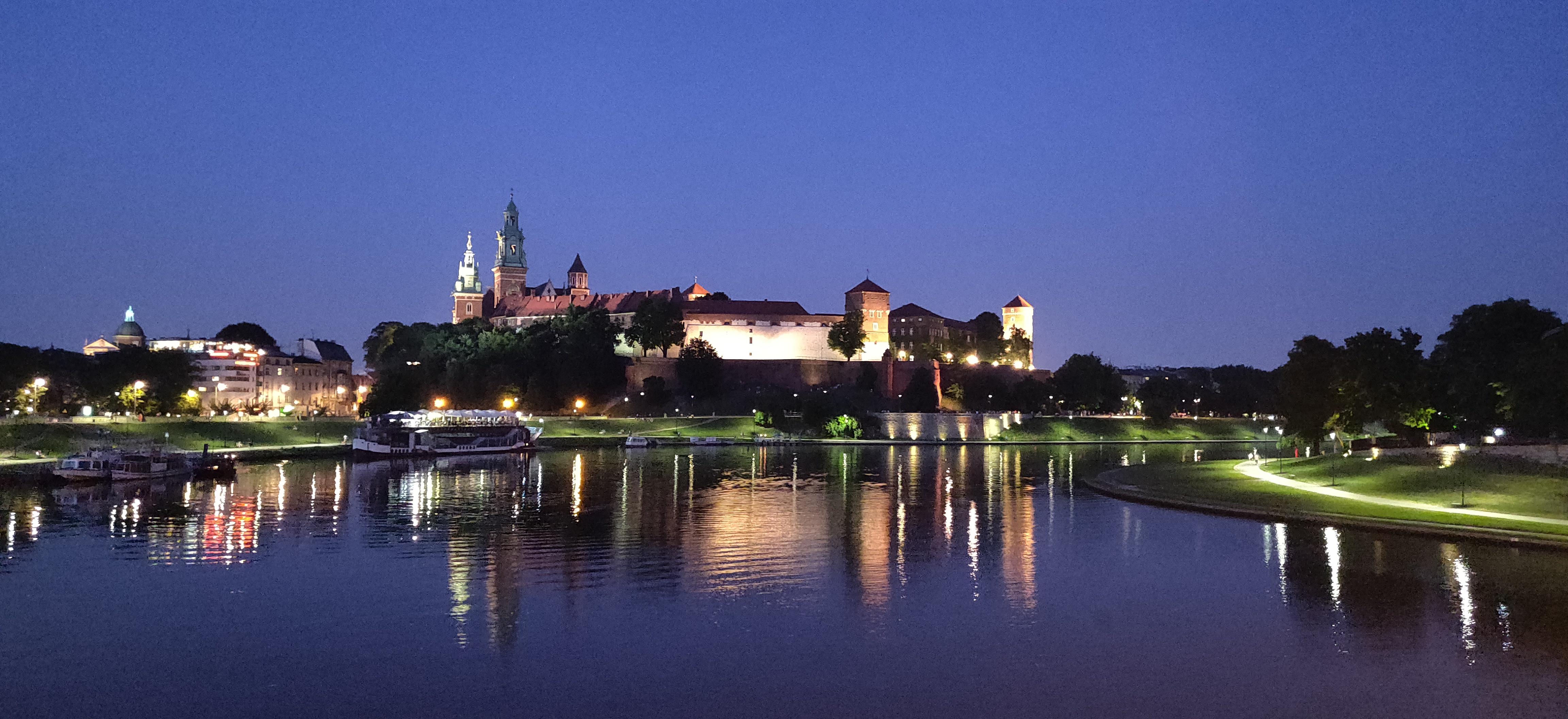 Wawel Royal Castle, seen from the Vistula river